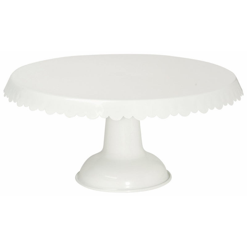 Now Designs Tin Cake Stand, White
