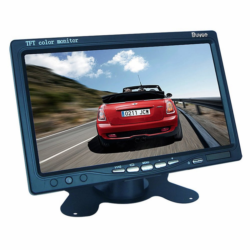 Buyee Portable 7" TFT LCD Digital Color Screen Monitor for Car Rear View Backup Camera