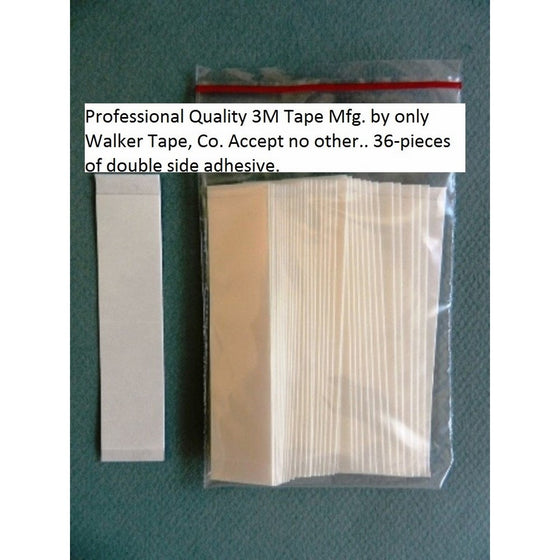 3M 1522 Double Sided Clear Straight Tape 1x3 for Wig Toupee Hairpiece 36 PCS by Unknown