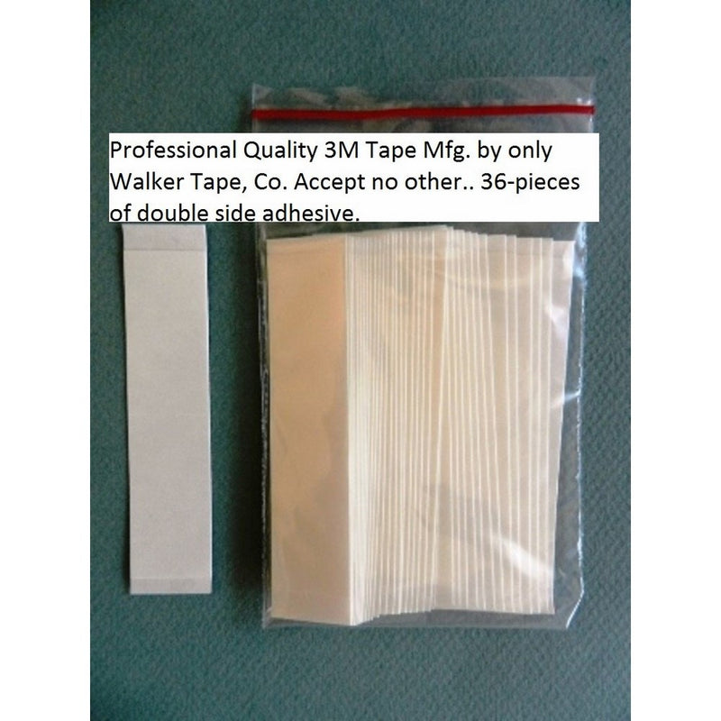 3M 1522 Double Sided Clear Straight Tape 1x3 for Wig Toupee Hairpiece 36 PCS by Unknown