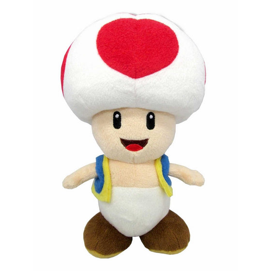 Sanei Super Mario All Star Collection 7.5" Toad Plush, Small