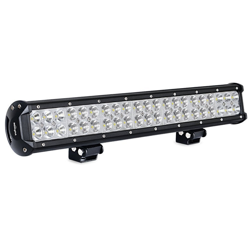 Nilight LED Light Bar 20 Inch 126w LED Work Light Spot Flood Combo Led Bar Off Road Lights Driving Lights Led Fog Light Jeep Lights Boat Lighting,2 Years Warranty