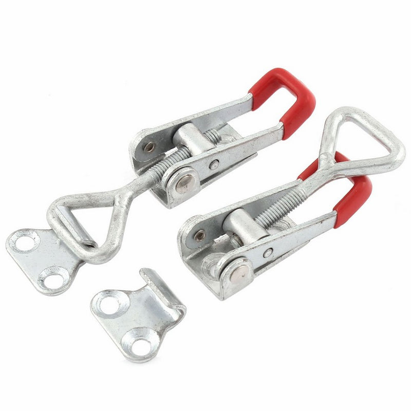 Cabinet Lever Handle Toggle Catch Latch Lock Clamp Hasp 2 Pcs