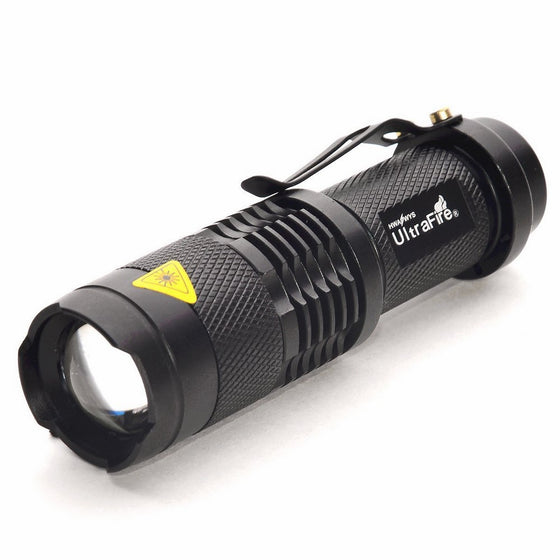 BESTSUN Tactical LED Flashlight 7w 300lm Mini Led Flashlight SK68 Small Pocket Torch Adjustable Focus Zoom Light Lamp