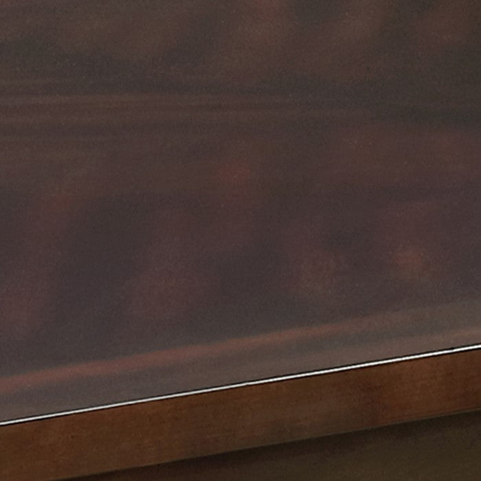 Wooden Counter Height Table with Two Open Shelves and Turned Legs, Brown