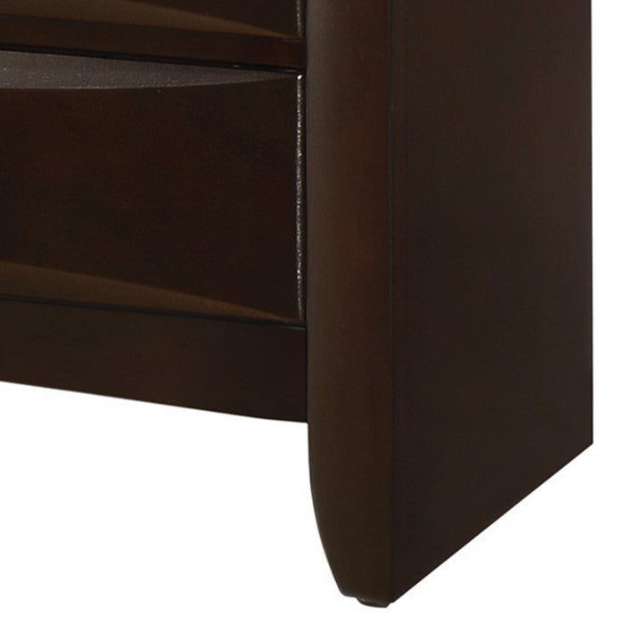 Wooden Dresser with Eight Spacious Drawers and Knobs, Brown