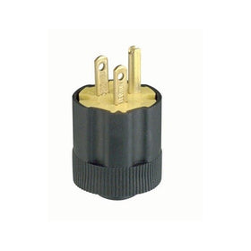 Leviton 113 15 Amp, 125 Volt, Grounding Plug, Black