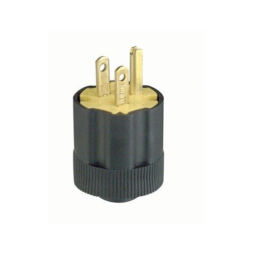 Leviton 113 15 Amp, 125 Volt, Grounding Plug, Black