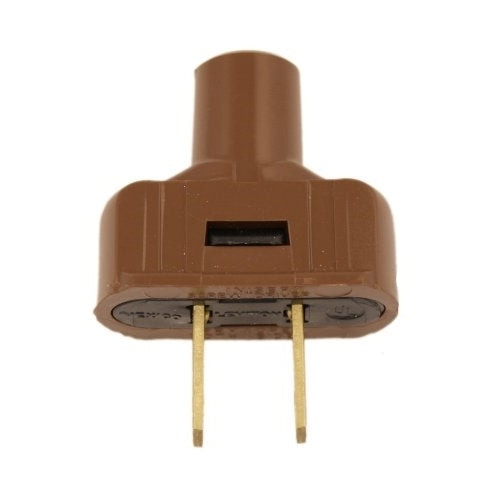 Leviton 48643 15 Amp, 125 Volt Non grounding plug, Brown