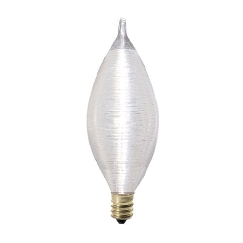 Bulbrite 40C11S Spunlite Chandelier 40W Satin, Candelabra Base