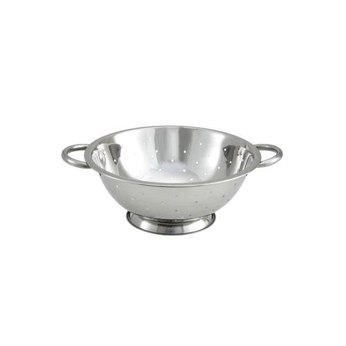 Winco Colander with Base, 5-Quart, Stainless Steel