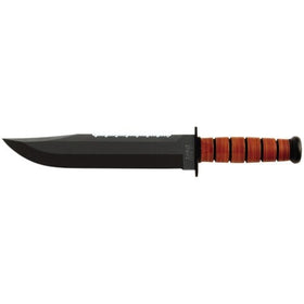 Ka-Bar Leather Handled Big Brother Knife