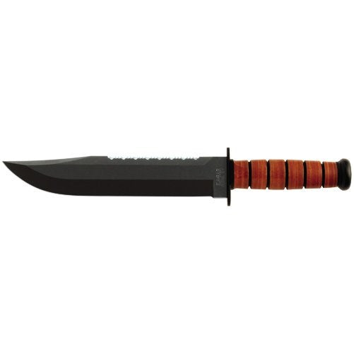 Ka-Bar Leather Handled Big Brother Knife
