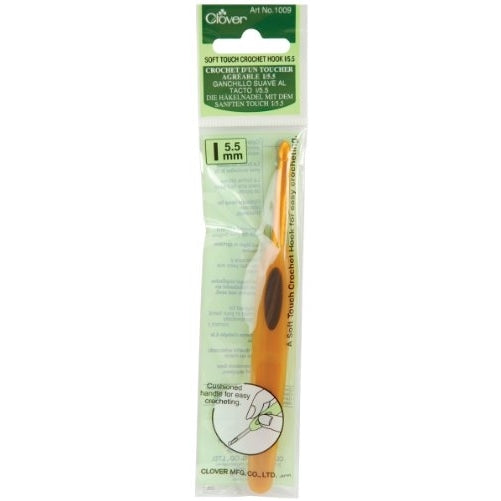 Clover Soft Touch 5.5-mm Crochet Hooks, Size I