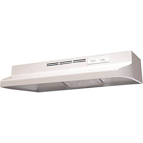 Air King AD1243 Advantage Ductless Under Cabinet Range Hood with 2-Speed Blower, 24-Inch Wide, White Finish