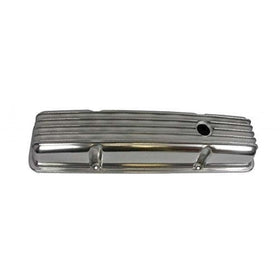 Racing Power Company R6181 Tall Finned Polished Aluminum Valve Cover for Small Block Chevy