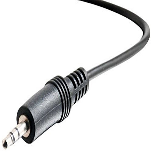 C2G 40411 3.5mm M/M Stereo Audio Cable, Aux Cable, Black (1.5 Feet, 0.45 Meters)