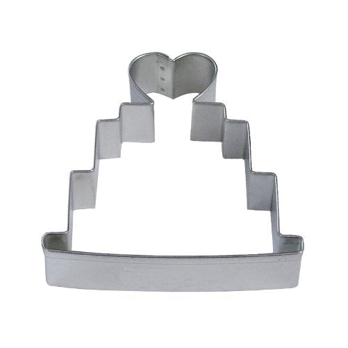 R&M Wedding Cake 4" Cookie Cutter in Durable, Economical, Tinplated Steel