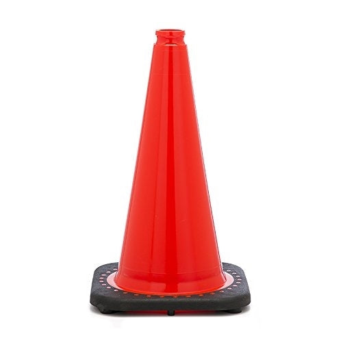 JBC Safety Plastic RS45015C Revolution Series 18" Traffic Cone Wide Body, Orange Color
