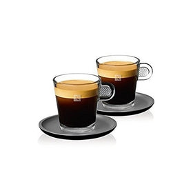Nespresso Set Glass Collection Espresso Cups & Saucers,A & P Cahen Design,New