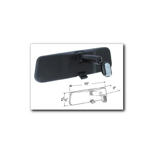 Grote 18302-5 Black 10" Inside Rear View Mirror