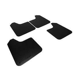 Rally Armor MF12-BAS-BLK Basic Black Mud Flap with Logo (Universal Fitment (No Hardware))