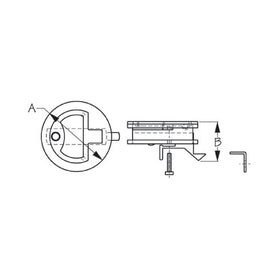 SS SLAM LATCH 2" LOCKING