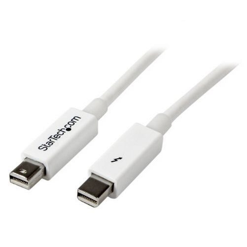 StarTech.com 1m Male to Male Thunderbolt Cable for Apple iMac and MacBook Pro, White (TBOLTMM1MW)