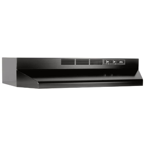 Broan 413623 ADA Capable Non-Ducted Under-Cabinet Range Hood, 36-Inch, Black