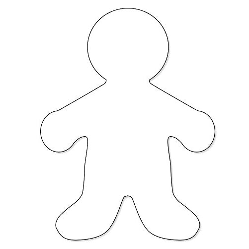 Hygloss Products Kid Shape Cuts Outs – 16 Inch White Paper People Cuts Outs for Classroom, 25 Pack