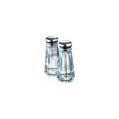 Lifetime Brands Salt & Pepper Set 3 Oz Clear Glass