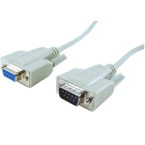 APC 0129-10 10-Feet DB9 Male to DB9 Female Molded Straight Through Fully Shielded Serial Extension Cable