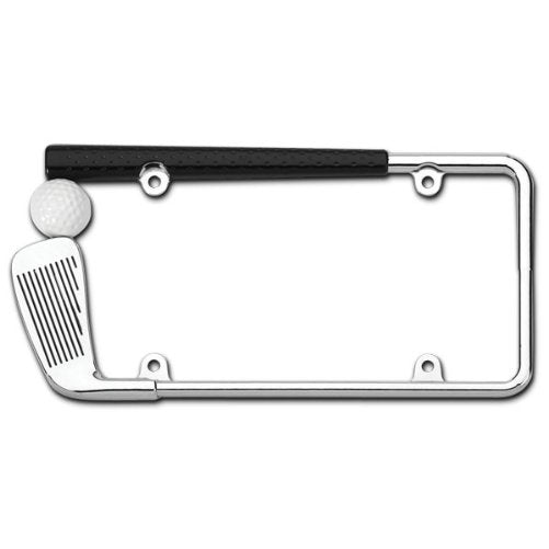 Cruiser Accessories 19509 Golf Club License Plate Frame, Chrome/Painted