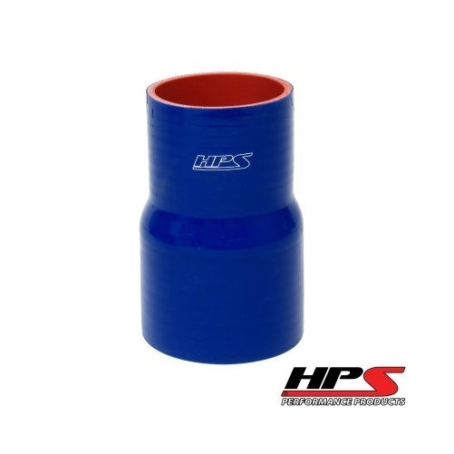 HPS HTSR-312-350-BLUE Silicone High Temperature 4-ply Reinforced Reducer Coupler Hose, 40 PSI Maximum Pressure, 3" Length, 3-1/8" > 3-1/2" ID, Blue