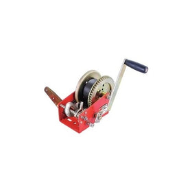 Dayton 12U368 Manual Winch, Ratchet, Cap 2500 Lb, w/Strap