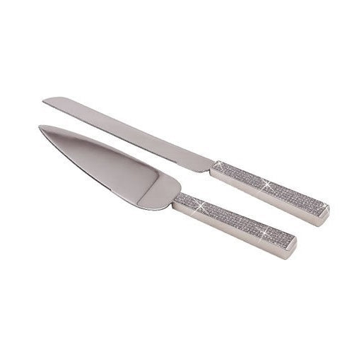 Glitter Galore Wedding Cake Knife and Server Set