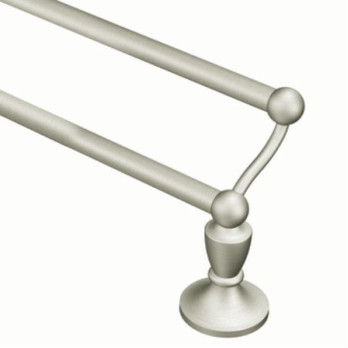 Moen DN8222BN Wembley 24-Inch Double Towel Bar, Brushed Nickel
