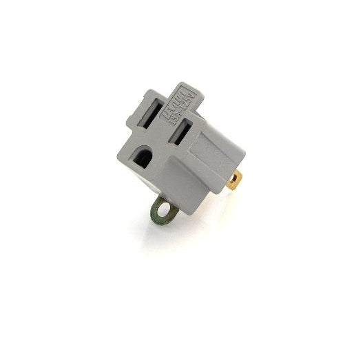 Leviton 274-000 Grounding Adapter, Gray, 2 Pack