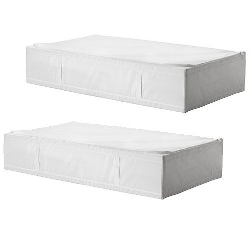 2 Ikea Skubb White Underbed Storage Case