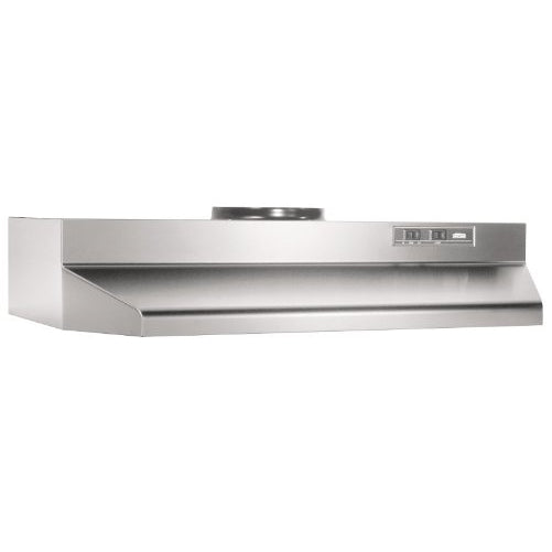 Broan 422404 ADA Capable Under-Cabinet Range Hood, 190 CFM 24-Inch, Stainless Steel