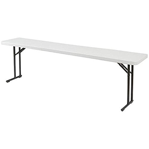 NPS 18" x 60" Heavy Duty Seminar Folding Table, Speckled Gray, 700 lb Capacity