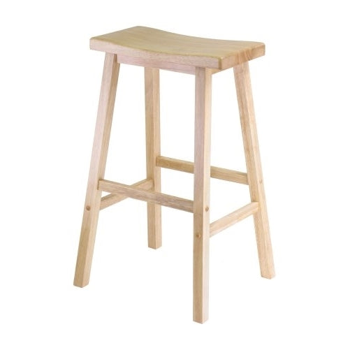 Winsome Wood 29" Saddle Seat Stool, Nat.