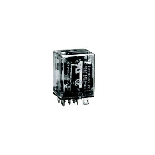 NTE Electronics R14-11D10-12 Series R14 General Purpose DC Relay, DPDT Contact Arrangement, 10 Amp, 12 VDC