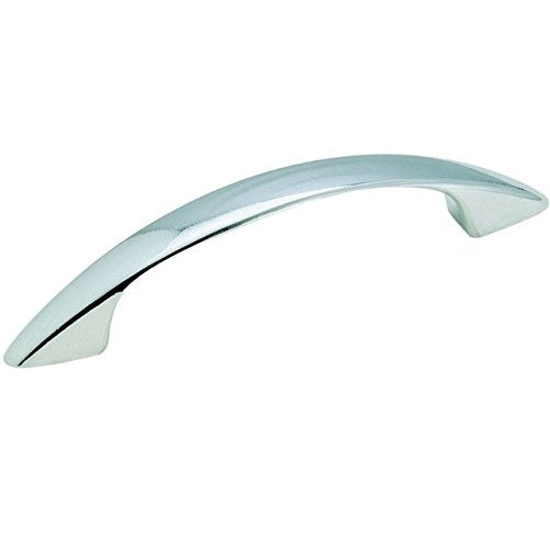 PIEDMONT HARDWARE BRAND (AMEROCK CORP) 1875359 Cabinet Pull, 7/8 In, 3-15/16 In L x 7/16 In W, Zinc, Polished Chrome, Zinc