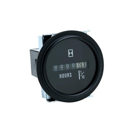 HOUR METER BLACK BEZEL