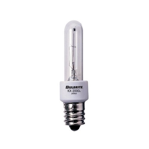 Bulbrite KX20CL/E12 20W KX-2000 Krypton/Xenon T3 Clear Bulb, Candelabra Base