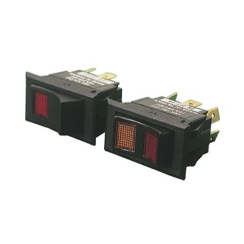 Sea Dog 420253-1 Illuminating Rocker Switch, On/Off/On, DPDT, Red/Yellow Lens