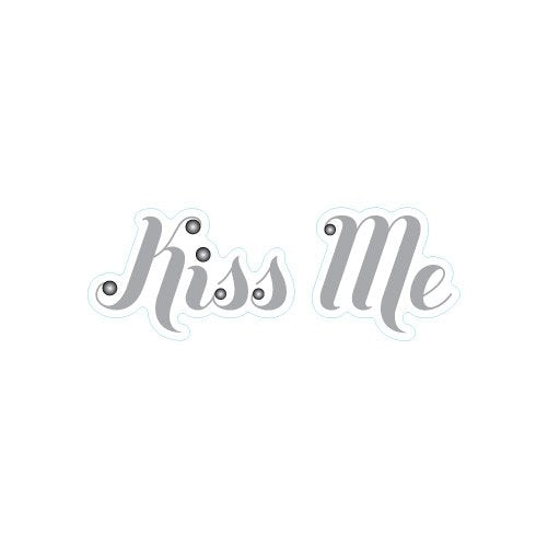 Weddingstar Kiss Me Shoe Talk Stick on Decals for Shoes