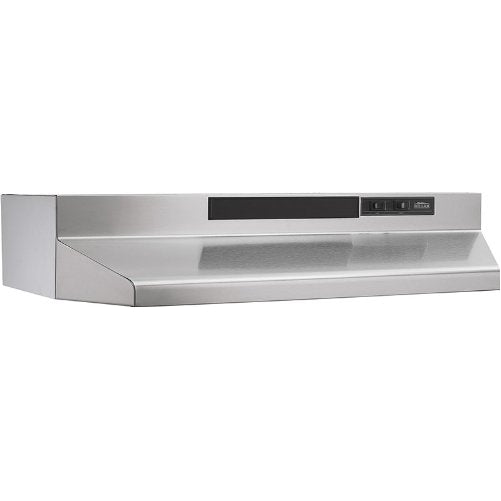 Broan 433004 ADA Capable 4-Way Convertible Under-Cabinet Range Hood, 30-Inch, Stainless Steel