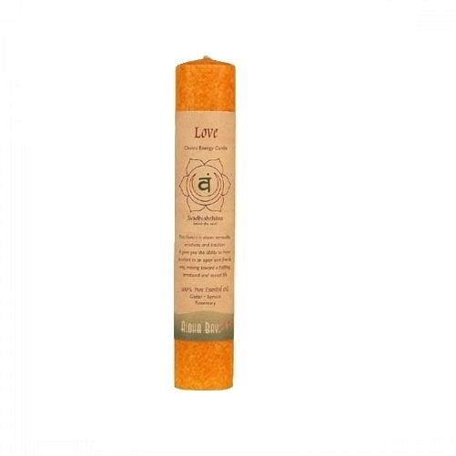 Aloha Bay Chakra Pillar Candle Love Candle